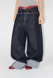 ROLL-UP WIDE DENIM