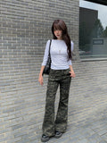 Yeru Cargo Military Bootcut Pants