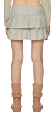 Duck tiered mini skirt