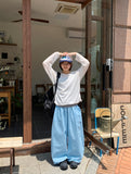 Byulo Basic Summer Linen Long Sleeve Tee