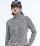 Nyudio Cable Zip-up Sweater