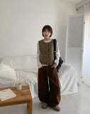 [unisex] Rurini wide cotton pants