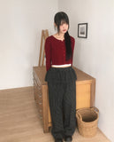 Hub Cable Round Knit Cardigan