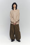 HAIRY WARM BOAT NECK KNIT