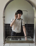 G-Bee pattern ringer short sleeve t-shirt