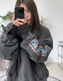 Hysteric Dyeing Crop Hoodie
