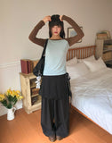 Vinny Basic Color Matching Raglan Long Sleeve T-Shirt