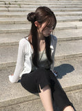 Kable Slim Button Round Cardigan