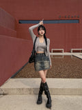Pie Vintage Cargo Mini Skirt