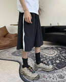 Ferrard zipper Bermuda pants