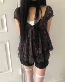Lanelle Flower Sleeveless Blouse