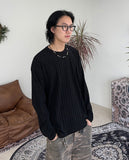 Det Ribbed Knit Long Sleeve Tee