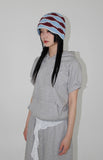 DOUBLE ♡ HALF HOOD T