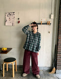 Neton corduroy wide pants