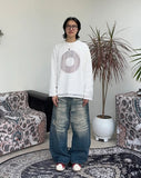 Kudeu mesh long sleeve knit