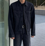 Latz black blue denim jacket
