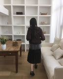 Mire cut tiered midi skirt