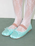 SATIN RIBBON TOE SHOES