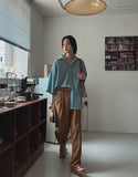 Lander side banding slacks