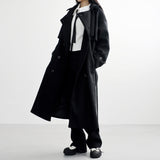 Vosto wool trench coat