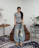Cien flap pocket curved denim