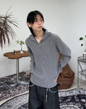 Hanen Fingerhole Hooded Knit