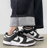 Winter Non-Fade Peach Fuzz Non-Span Long Wide Denim Pants