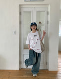Malka Denim Banding Balloon Wide Pants