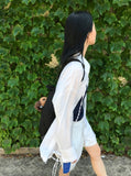 SEE-THROUGH STRAP OVER SH