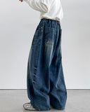 Groy Washing Balloon Denim Pants