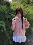 Kand Round Button Knit Cardigan