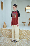 Peaky Rabbit Raglan Short Sleeve Tee