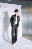 [Real Leather] Lambskin Overfit Two Way Single Jacket