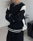 Daylan Color Matching Oversized Knit