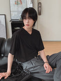 Slap V-neck half t-shirt