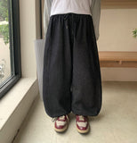 [Unisex] Parento Raw Denim Banding Balloon Wide Pants