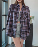 Doze loose fit check shirt