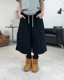 Luden Button Cargo Bermuda Pants