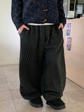 [unisex] Danes Stripe Banding Wide Pants