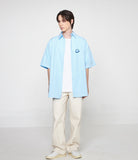 Small Drawing Smile Overfit Short Sleeve Shirt