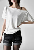 Flip short denim pants