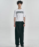 Wool Blend Asymmetrical Long Skirt Pants