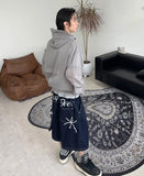 Foen Stitch Bermuda Denim Pants