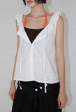 FRILL COLLAR BLOUSE