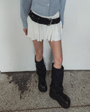 Mulve folding flare skirt pants