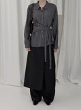 Eryl Wrap Shirt Blouse