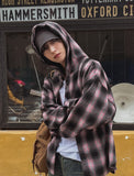 Kant Check Hooded Shirt