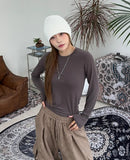 Ines Brushed Long Sleeve Tee