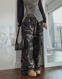 Teed Color Matching Military Cargo Training Pants