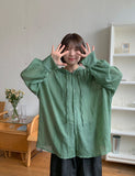 Miltu Summer See-through Hood Shirt